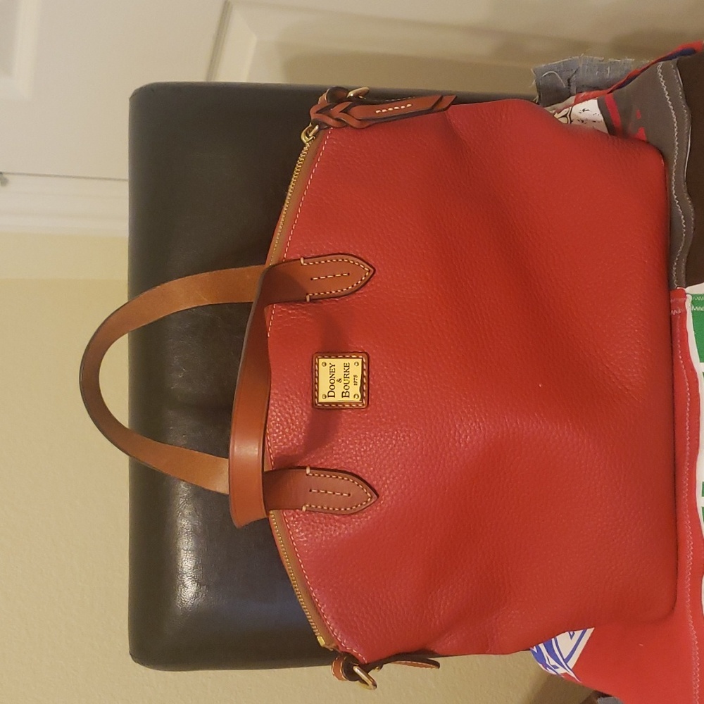 Dooney and Bourke red satchel